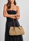 Katie Loxton Nova Raffia Small Shoulder Tote, Brown