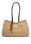 Katie Loxton Nova Raffia Small Shoulder Tote, Brown