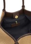 Katie Loxton Nova Raffia Small Shoulder Tote, Brown