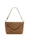 Katie Loxton Cord Small Suedette Shoulder Bag, Tan