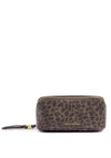 Katie Loxton Leopard Printed Fold-Out Mirror Makeup Bag, Brown