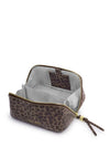 Katie Loxton Leopard Printed Fold-Out Mirror Makeup Bag, Brown