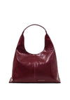 LALA PATENT CRACKLE SLOUCH SHOULDER BAG