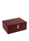 Katie Loxton Large Signature Jewellery Box, Burgundy