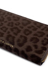 Katie Loxton Large Suedette Leopard Print Wallet, Brown