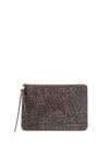 Katie Loxton Leopard Printed Tassel Charm Pouch, Brown