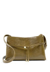 Katie Loxton Lori Patent Crackle Shoulder Bag, Olive Green