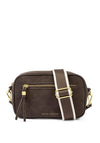 Katie Loxton Lottie Suedette Crossbody Bag, Chocolate Brown