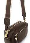Katie Loxton Lottie Suedette Crossbody Bag, Chocolate Brown