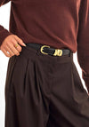 Katie Loxton Medium/Large Organic Loop Belt, Black