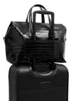 Katie Loxton Milan Croc Print Travel Cabin Bag, Black