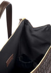 Katie Loxton Milan Woven Travel Cabin Bag, Chocolate Brown