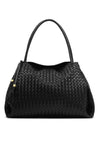 Katie Loxton Nova Hand Woven Large Shoulder Bag, Black