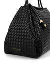 Katie Loxton Nova Hand Woven Large Shoulder Bag, Black