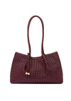 Katie Loxton Nova Woven Shoulder Bag, Burgundy