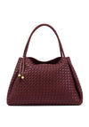 Katie Loxton Nova Hand Woven Large Shoulder Bag, Burgundy