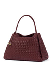 Katie Loxton Nova Hand Woven Large Shoulder Bag, Burgundy