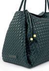 Katie Loxton Nova Hand Woven Large Shoulder Bag, Teal