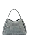 Katie Loxton Nova Hand Woven Suedette Large Shoulder Bag, Grey