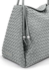 Katie Loxton Nova Hand Woven Suedette Large Shoulder Bag, Grey
