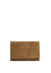 Katie Loxton Nova Suedette Woven Wallet, Tan