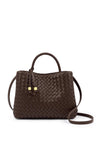 Katie Loxton Nova Woven Grab Bag, Chocolate Brown