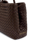 Katie Loxton Nova Woven Grab Bag, Chocolate Brown