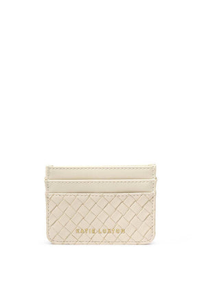 Katie Loxton Nova Woven Texture Card Holder, Off White