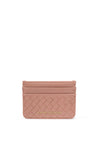 NOVA WOVEN TEXTURE CARDHOLDER  PINK CLAY