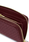 Katie Loxton Nova Woven Texture Large Wallet, Burgundy