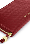 Katie Loxton Nova Woven Texture Large Wallet, Red