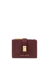 Katie Loxton Orin Suedette Twist Lock Wallet, Burgundy