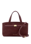 Katie Loxton Orin Top Handle Suedette Crossbody Bag, Burgundy