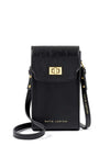 Katie Loxton Orin Twist Lock Distressed Slim Crossbody Bag, Black