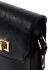 Katie Loxton Orin Twist Lock Distressed Slim Crossbody Bag, Black
