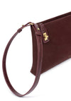 Katie Loxton Orin Twist Lock Suedette Small Shoulder Bag, Burgundy