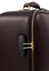 Katie Loxton Oxford Cabin Suitcase, Chocolate Brown