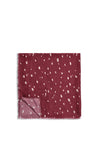 Katie Loxton Scattered Dot Print Studded Scarf, Burgundy