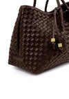 Katie Loxton Nova Woven Shoulder Bag, Brown