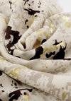 Katie Loxton Snake Print Foil Scarf, Beige