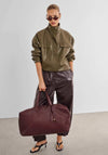 Katie Loxton Soho Hand Woven Weekend Bag, Burgundy