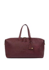 Katie Loxton Soho Hand Woven Weekend Bag, Burgundy