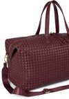 Katie Loxton Soho Hand Woven Weekend Bag, Burgundy