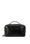 Katie Loxton Soho Medium Croc Print Makeup & Wash Bag, Black