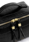 Katie Loxton Soho Medium Croc Print Makeup & Wash Bag, Black