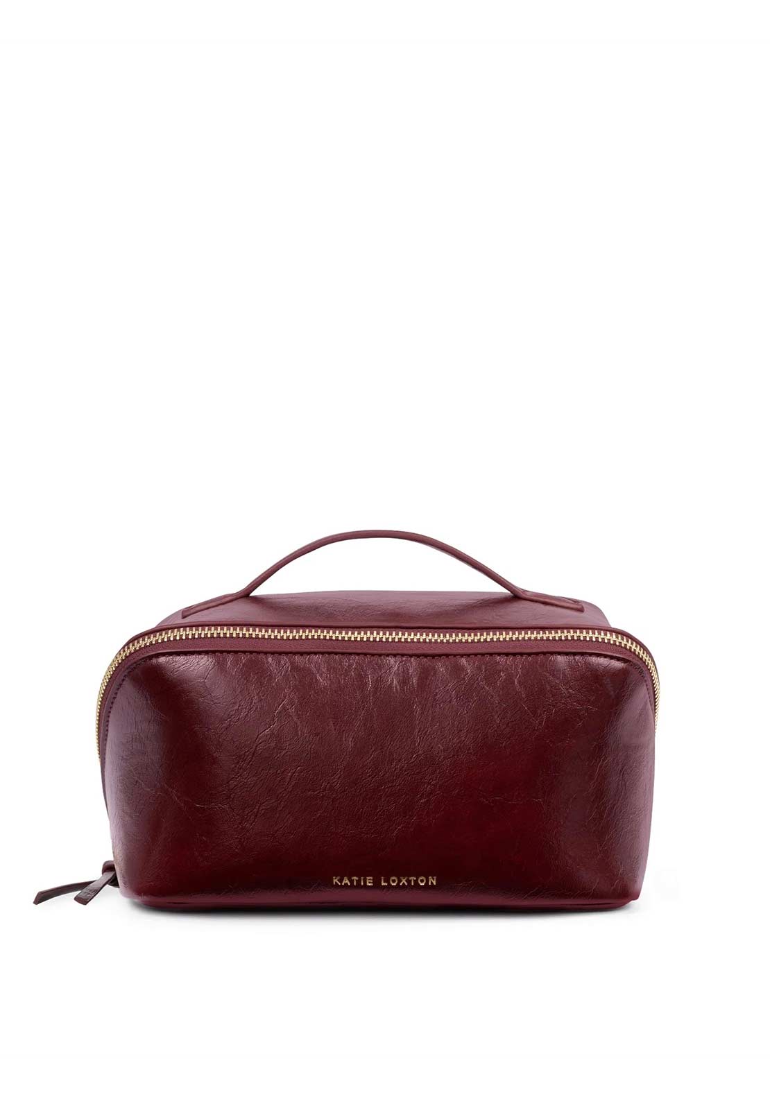 Katie Loxton Soho Medium Makeup & Wash Bag, Dark Cherry