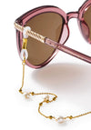 SOLESI PEARL SUNGLASSES CHAIN GOLD