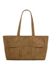 Katie Loxton Taya Hand Woven Suedette Tote Bag, Tan