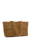 Katie Loxton Taya Hand Woven Suedette Tote Bag, Tan