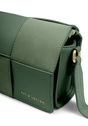 Katie Loxton Taya Suedette Crossbody Bag, Green